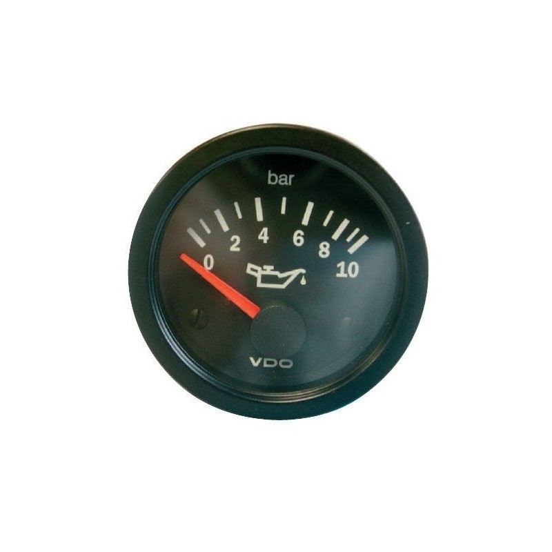 Manomètre pression d'huile VDO - 10 bars - Diamètre 52mm
